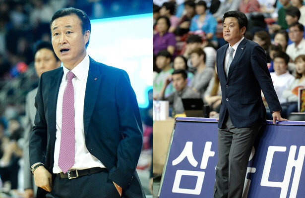 20141028 창원 LG 김진 감독 인천 전자랜드 유도훈 감독