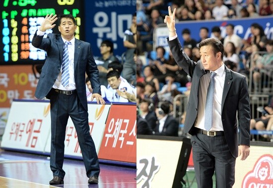 20151002 고양 오리온 추일승 감독 창원 LG 김진 감독